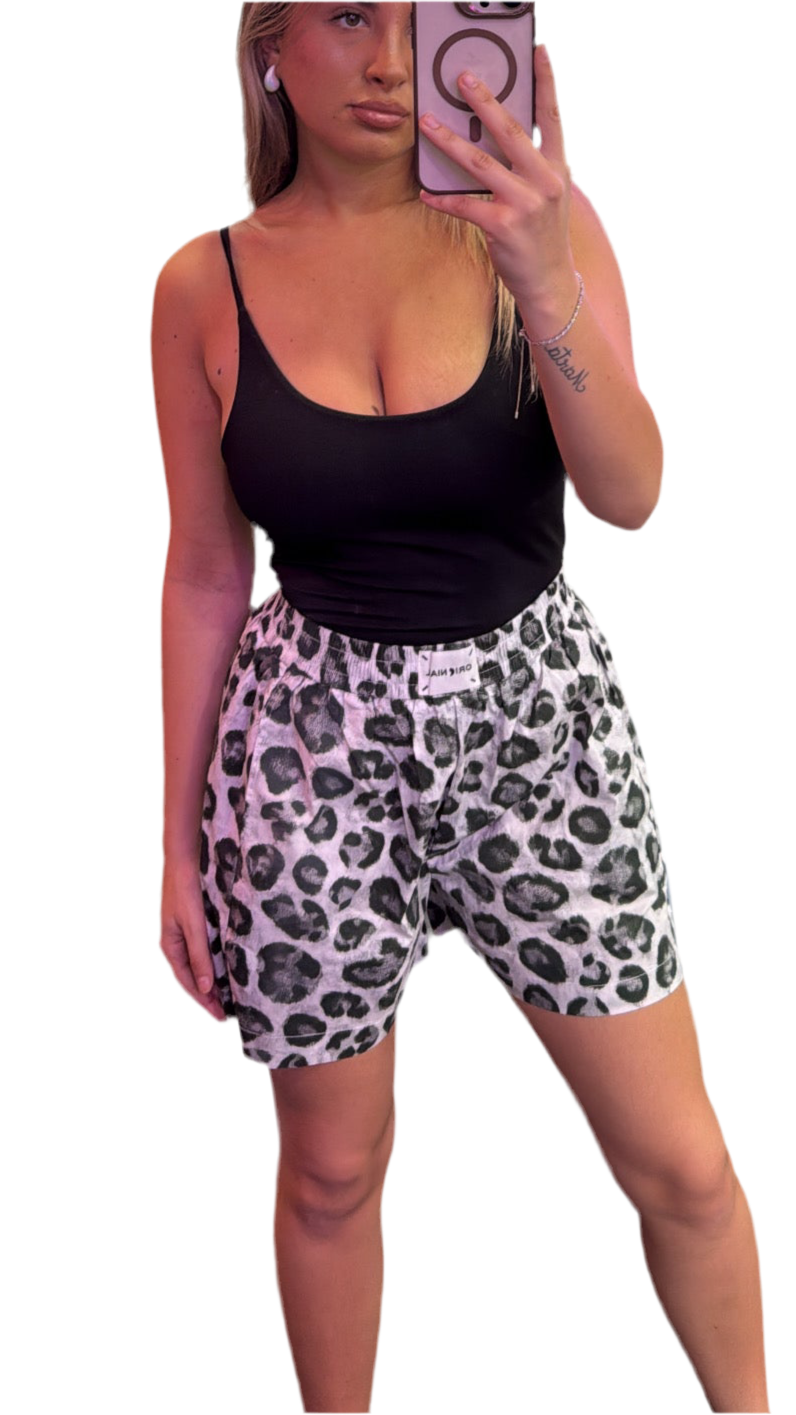 SHORTS LEOPARDATI