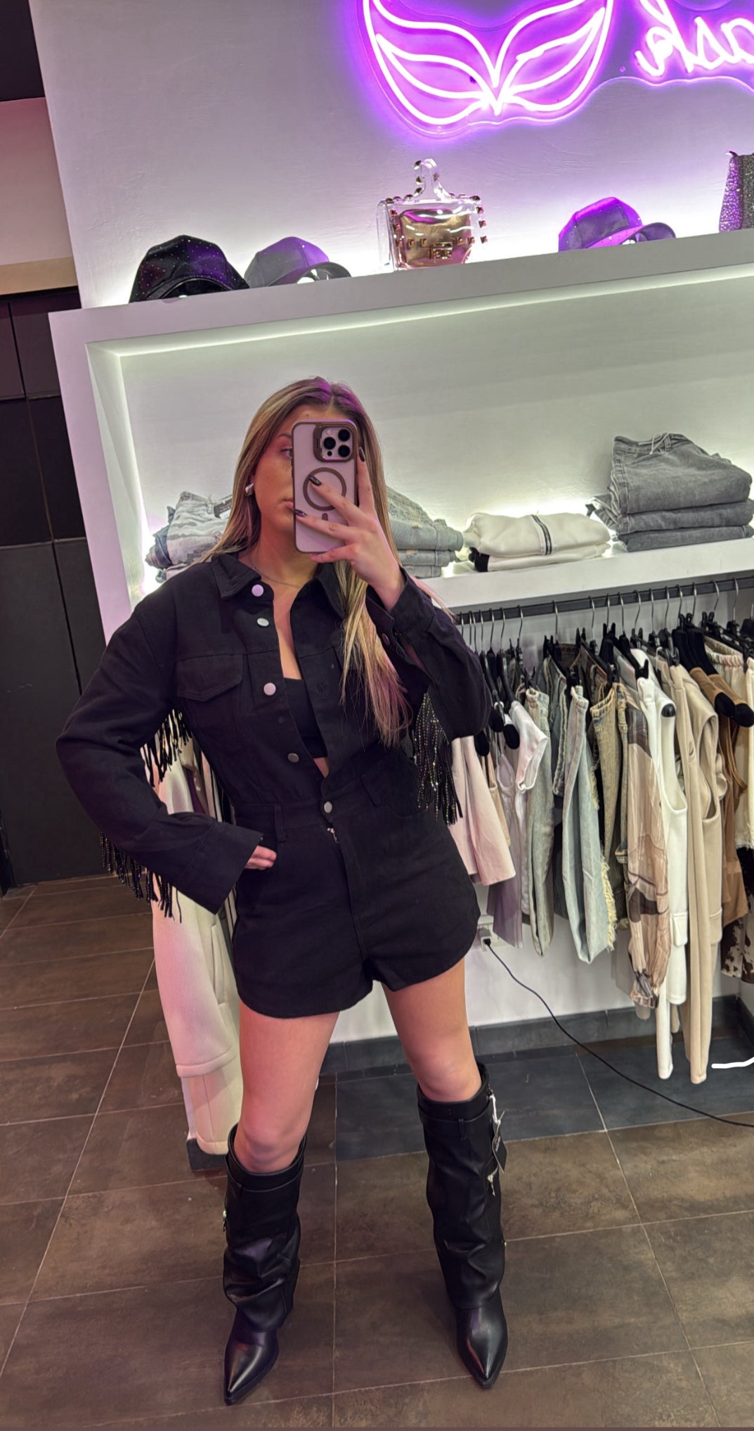 TUTINA DENIM FRANGE